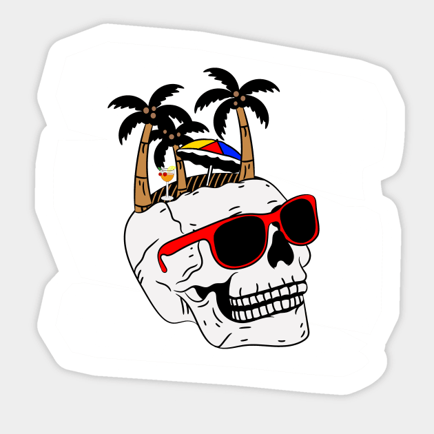 Chillin Vacation Mode Sticker by SartorisArt1